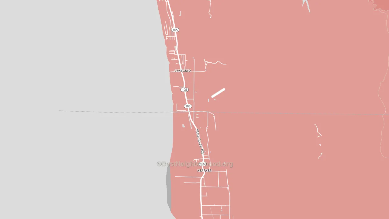 98547, WA block-group political-lean map