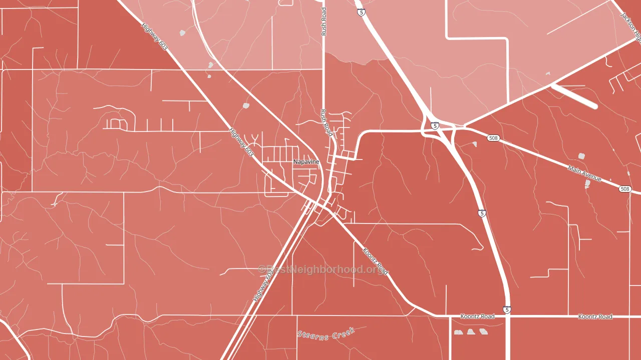 98565, WA block-group political-lean map