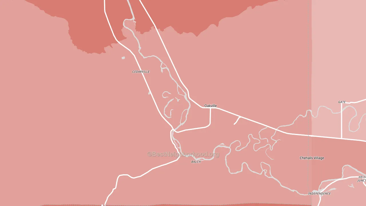 98568, WA block-group political-lean map
