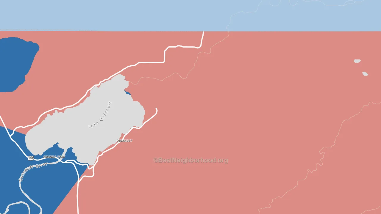 98575, WA block-group political-lean map