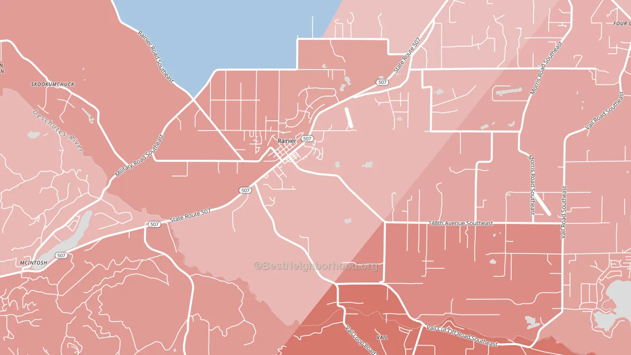 98576, WA block-group political-lean map