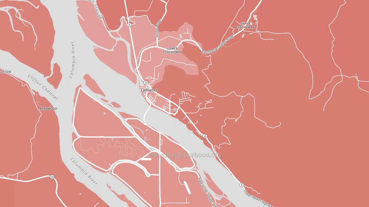 98612, WA block-group political-lean map