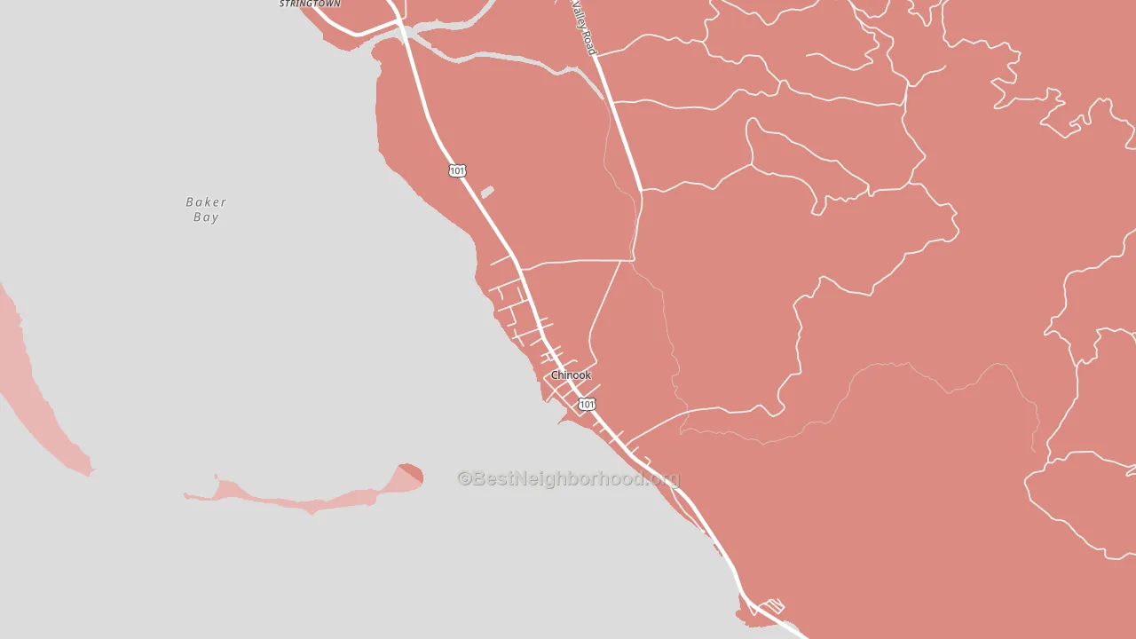 98614, WA block-group political-lean map
