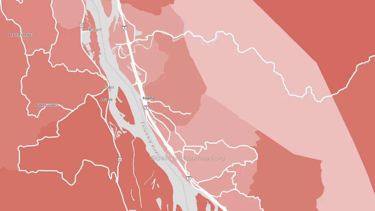 98625, WA block-group political-lean map