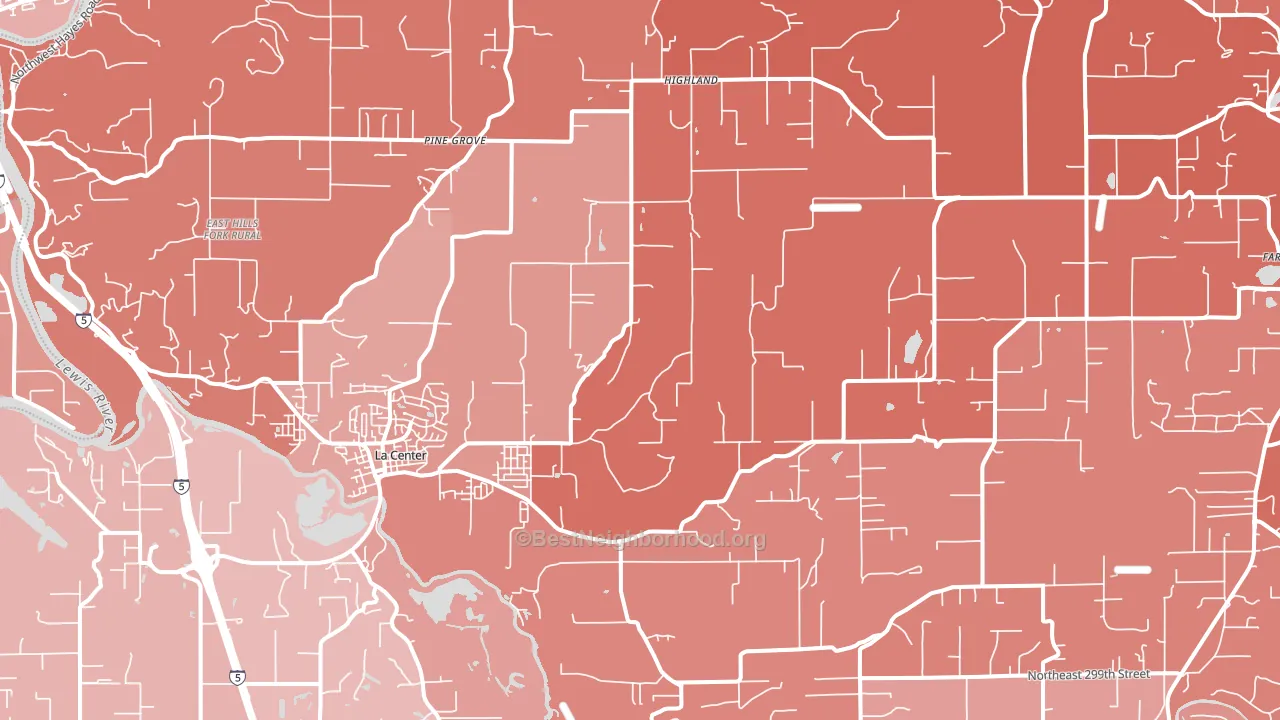 98629, WA block-group political-lean map