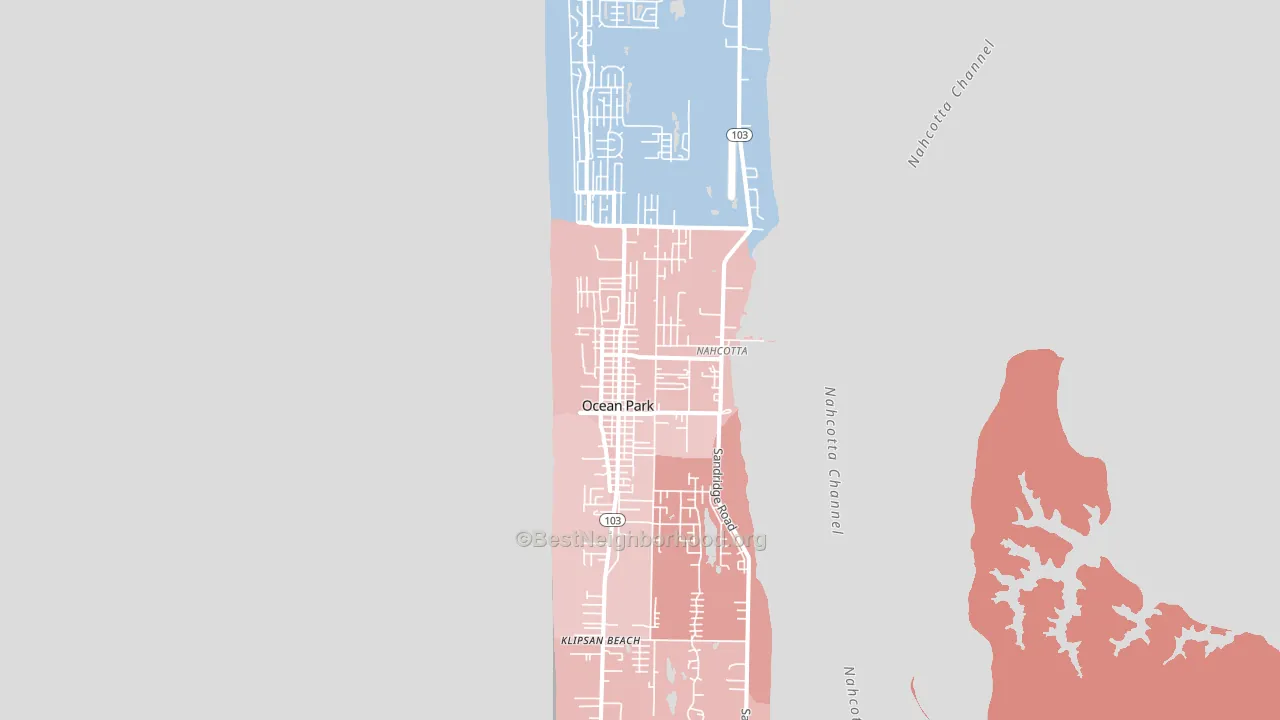 98640, WA block-group political-lean map