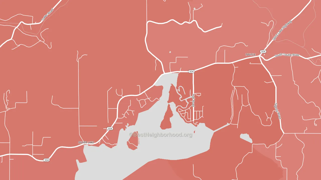 98645, WA block-group political-lean map
