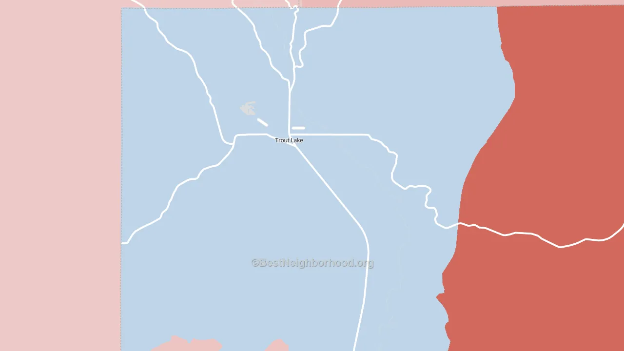 98650, WA block-group political-lean map