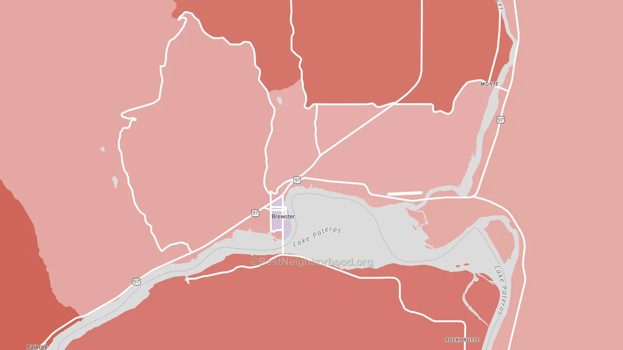 98812, WA block-group political-lean map