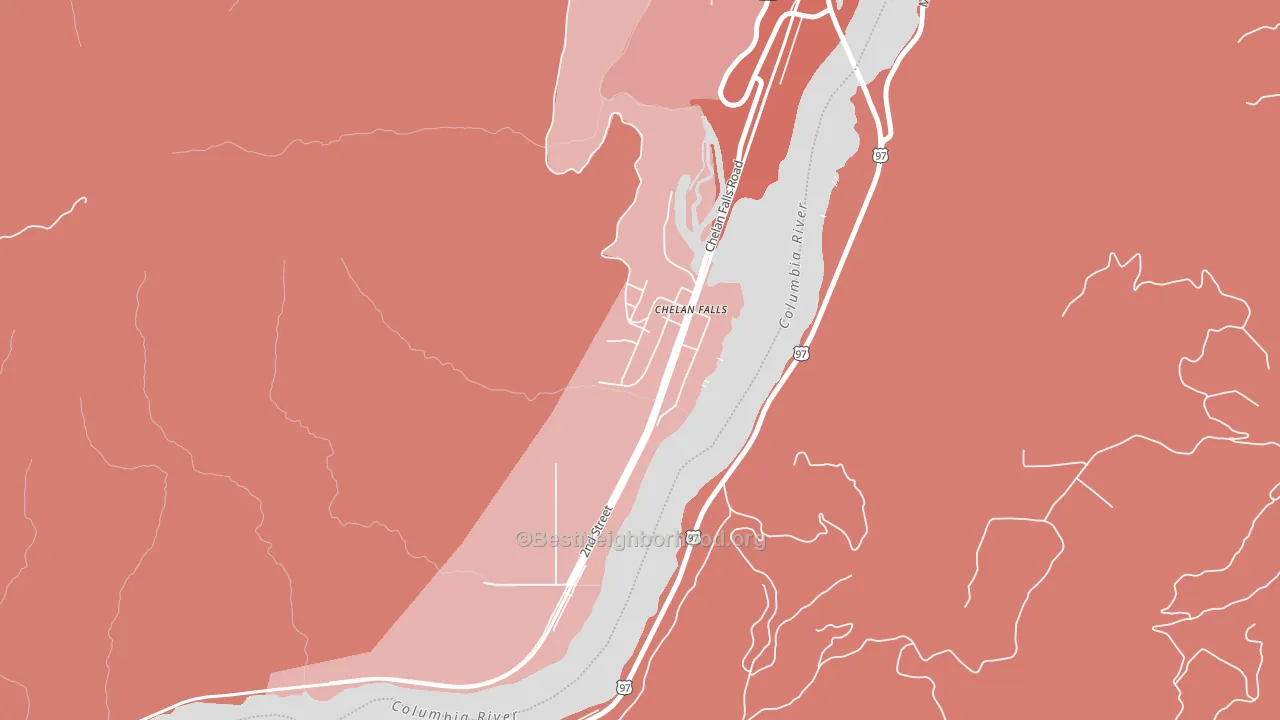 98817, WA block-group political-lean map
