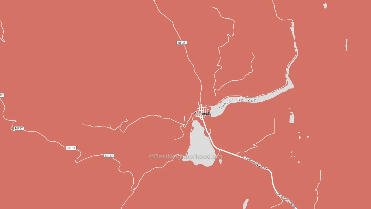 98819, WA block-group political-lean map