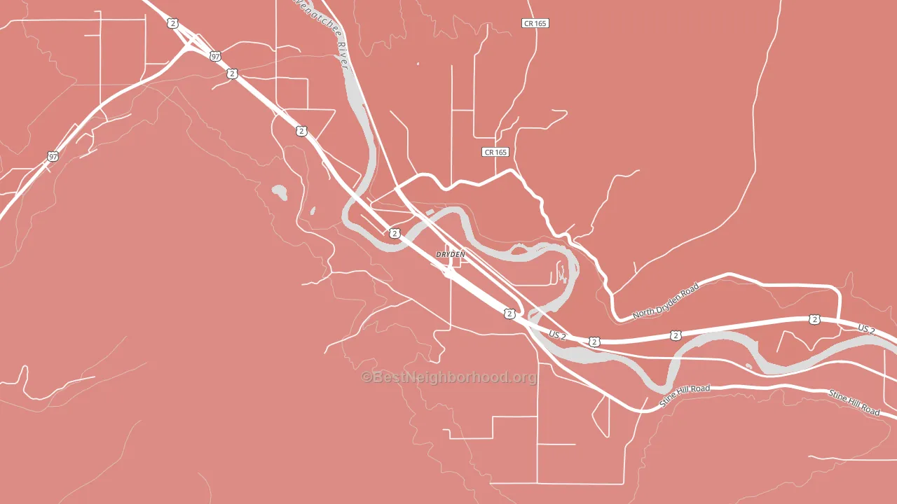 98821, WA block-group political-lean map