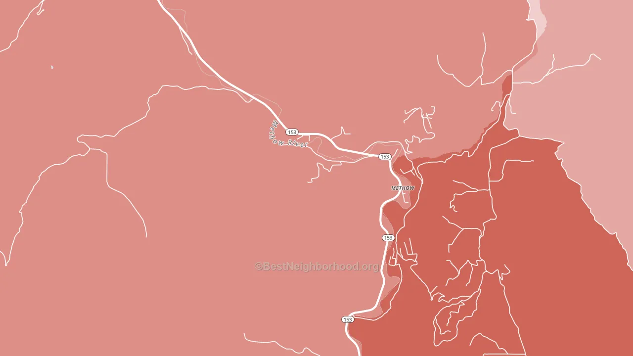 98834, WA block-group political-lean map