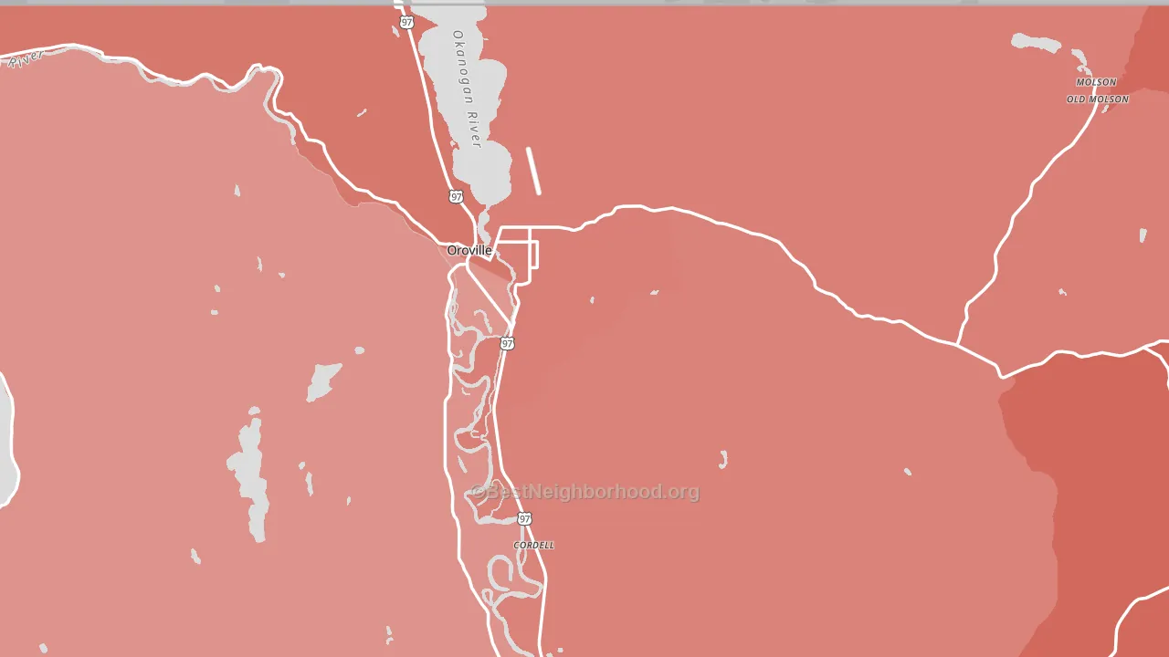 98844, WA block-group political-lean map