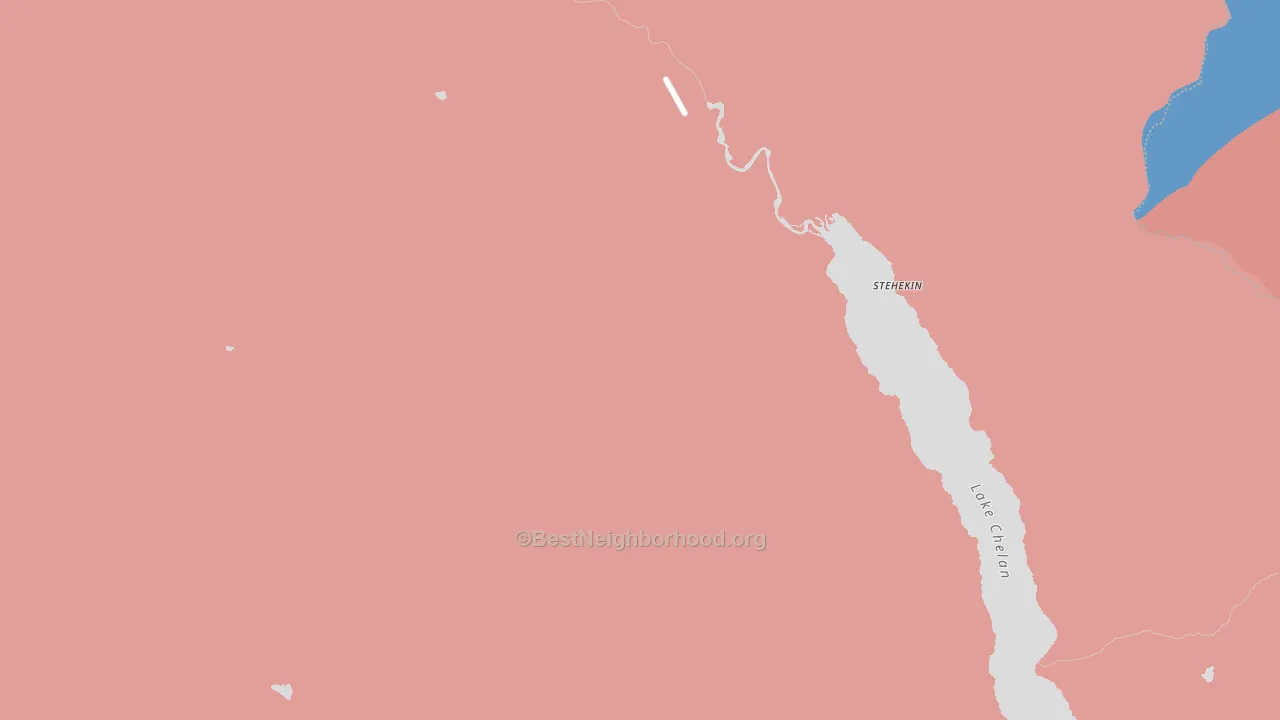 98852, WA block-group political-lean map