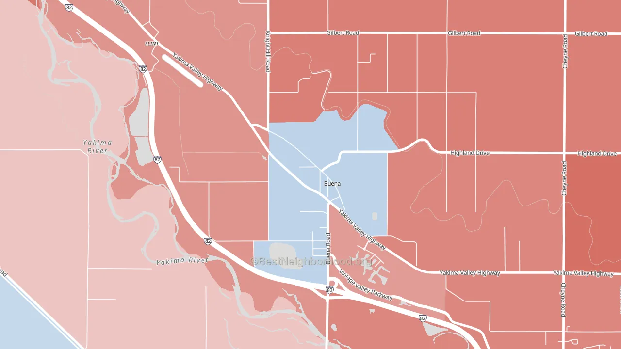98921, WA block-group political-lean map