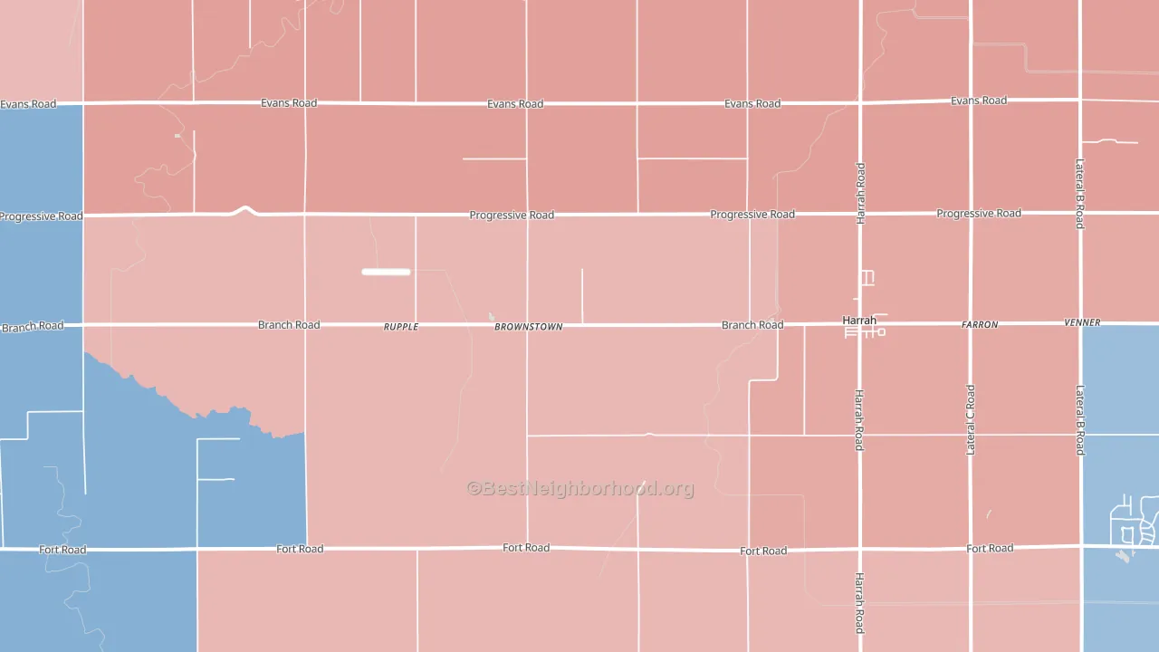 98933, WA block-group political-lean map