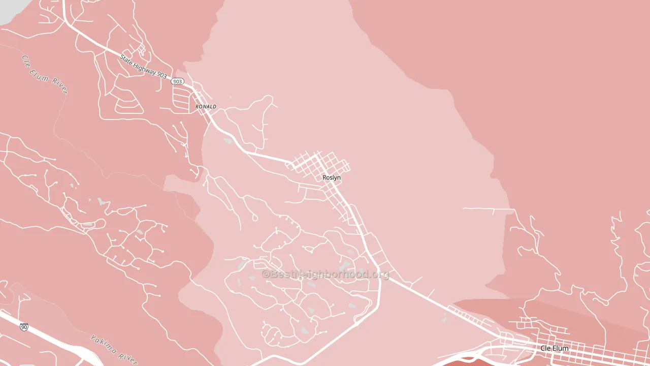 98941, WA block-group political-lean map