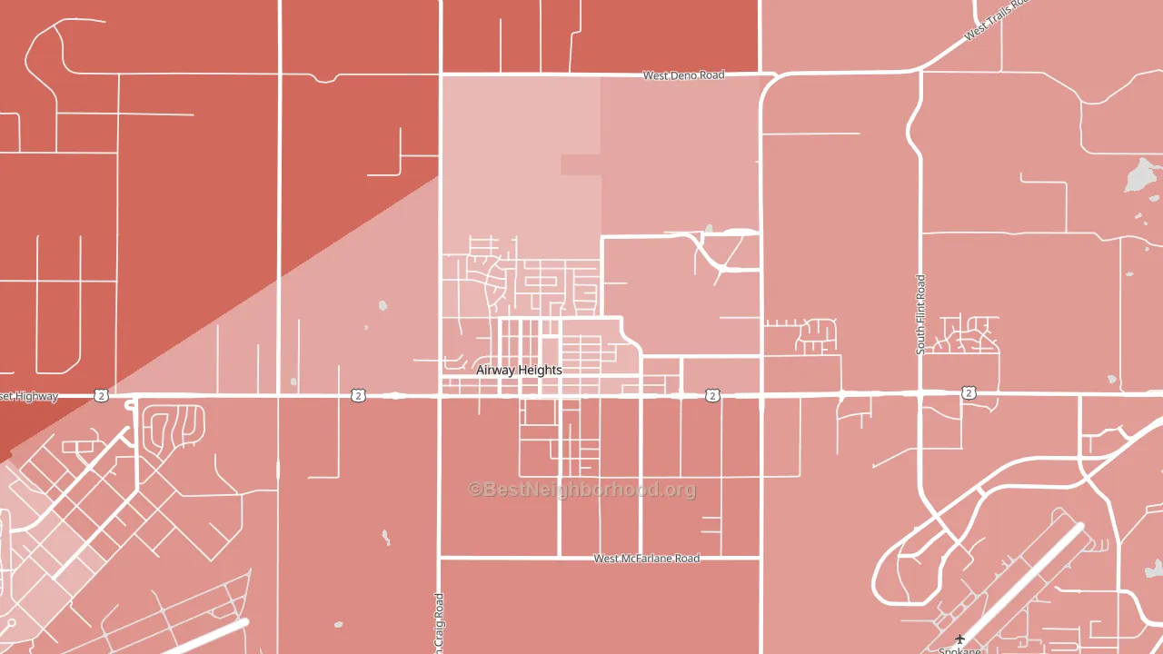 99001, WA block-group political-lean map
