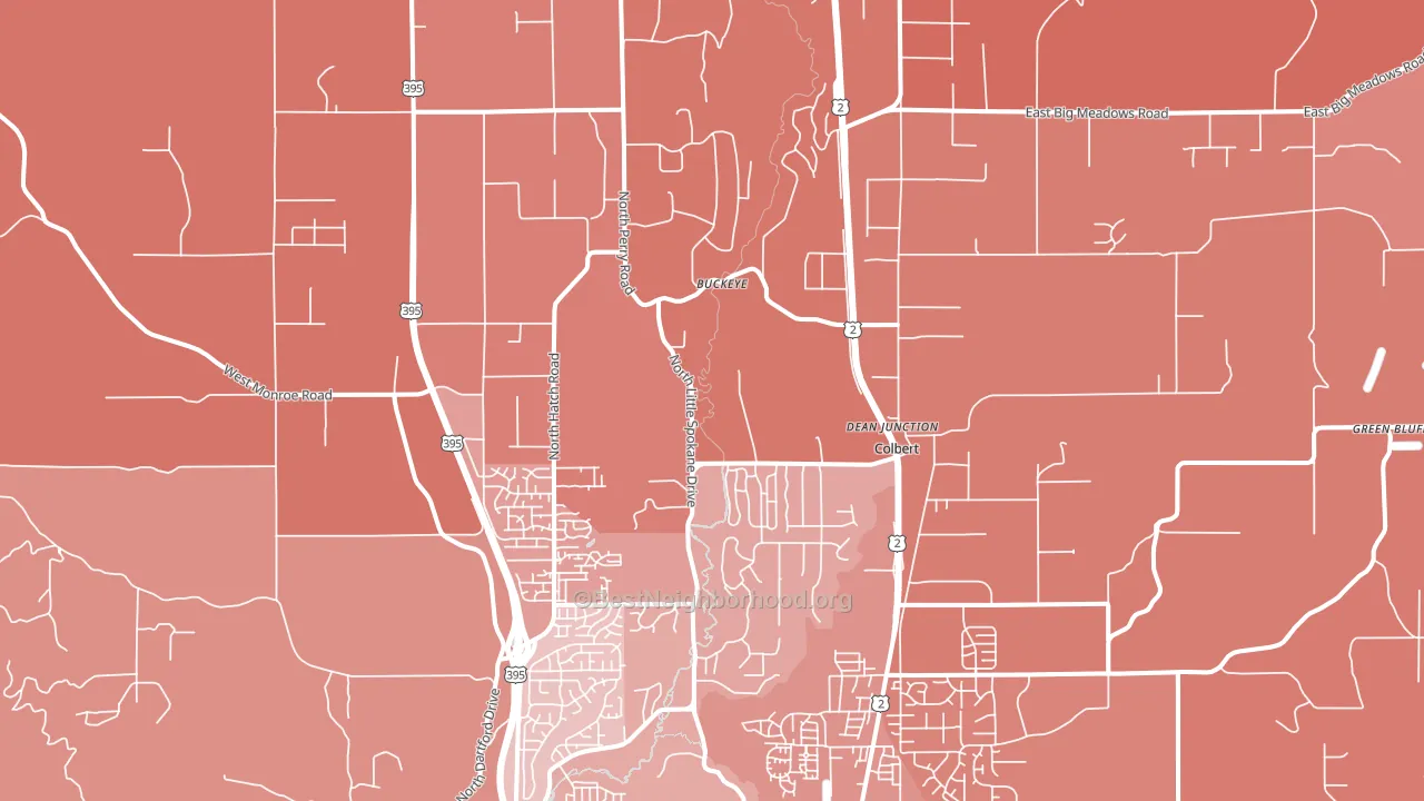 99005, WA block-group political-lean map