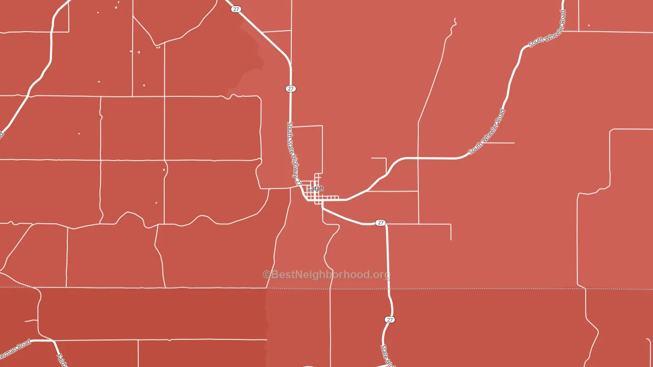99018, WA block-group political-lean map