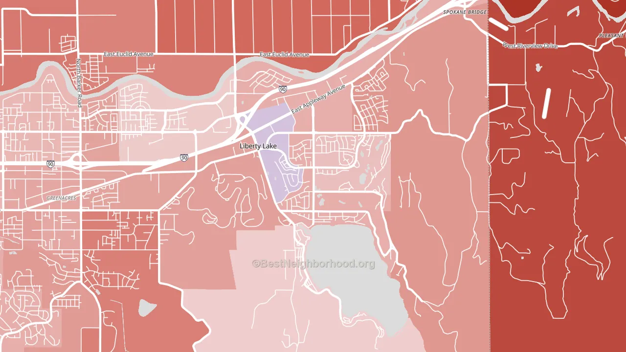 99019, WA block-group political-lean map