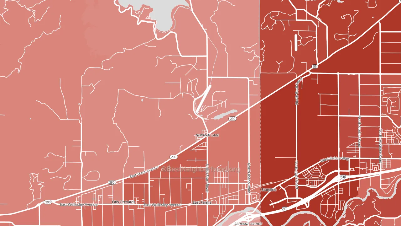 99025, WA block-group political-lean map