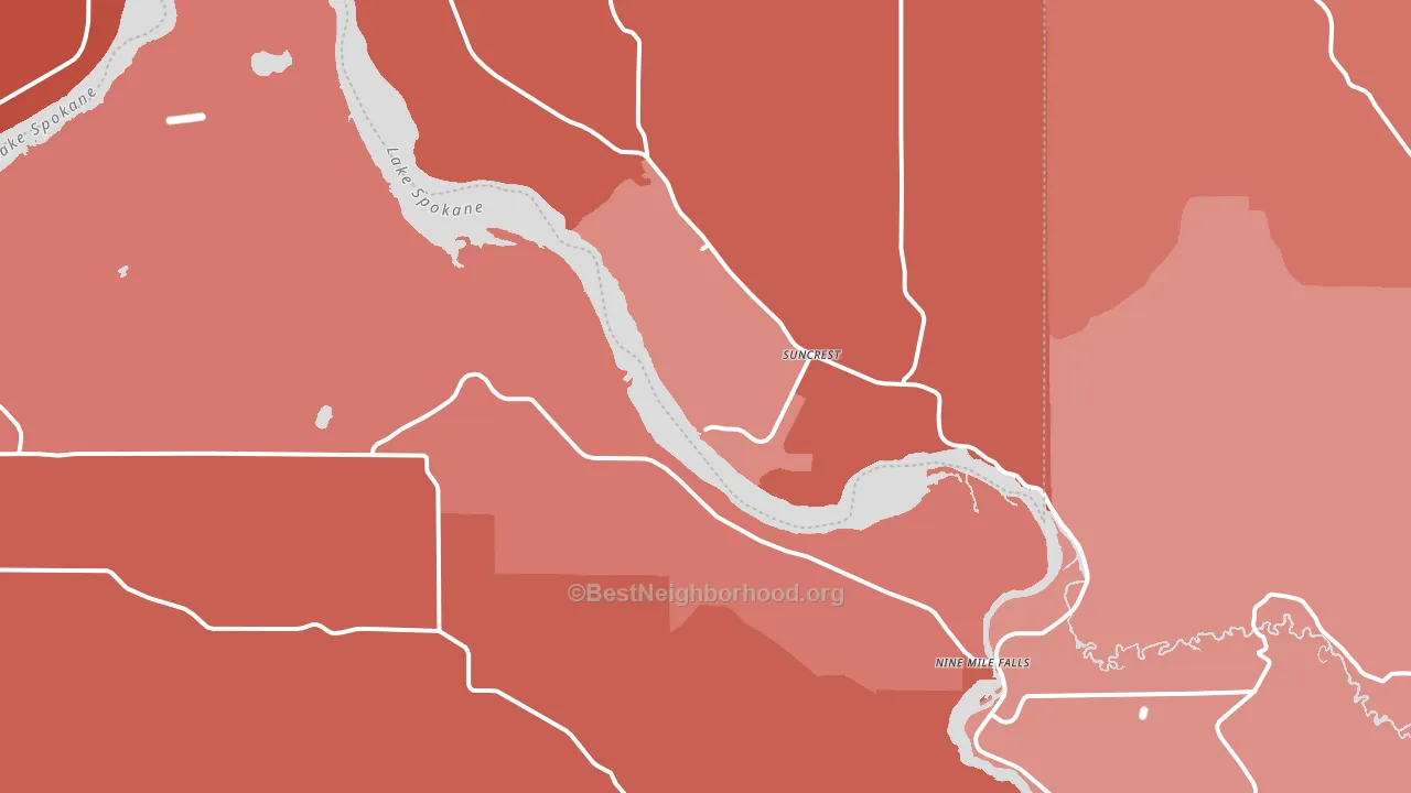 99026, WA block-group political-lean map