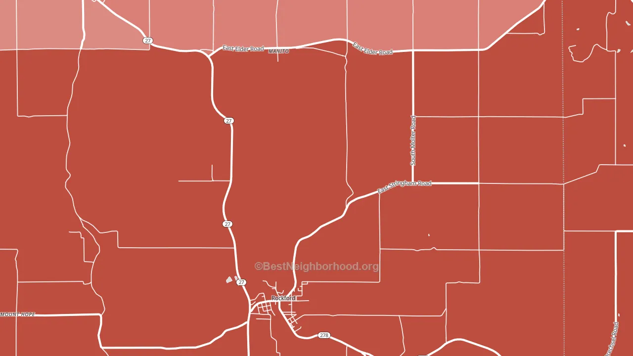 99030, WA block-group political-lean map