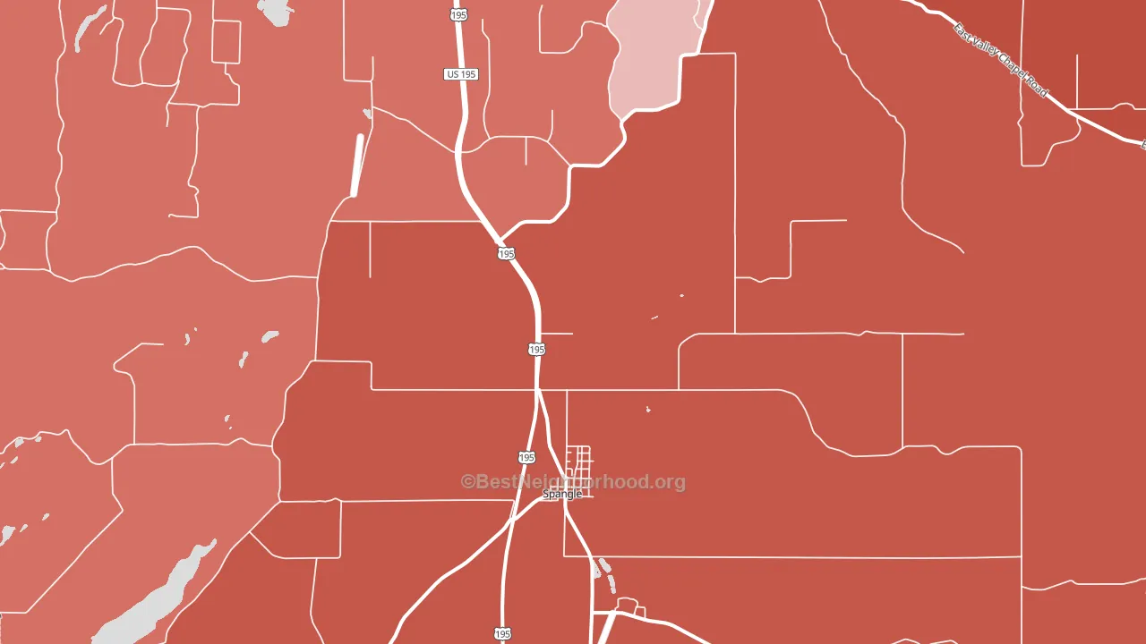 99031, WA block-group political-lean map