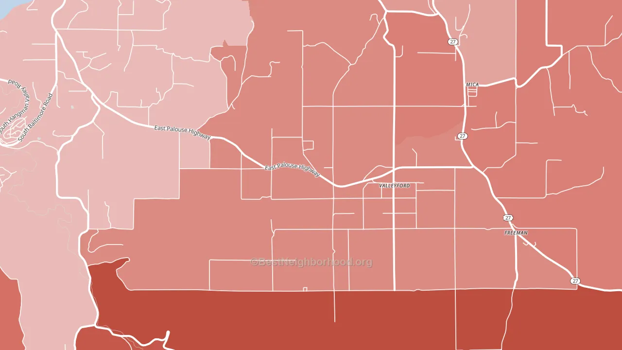 99036, WA block-group political-lean map