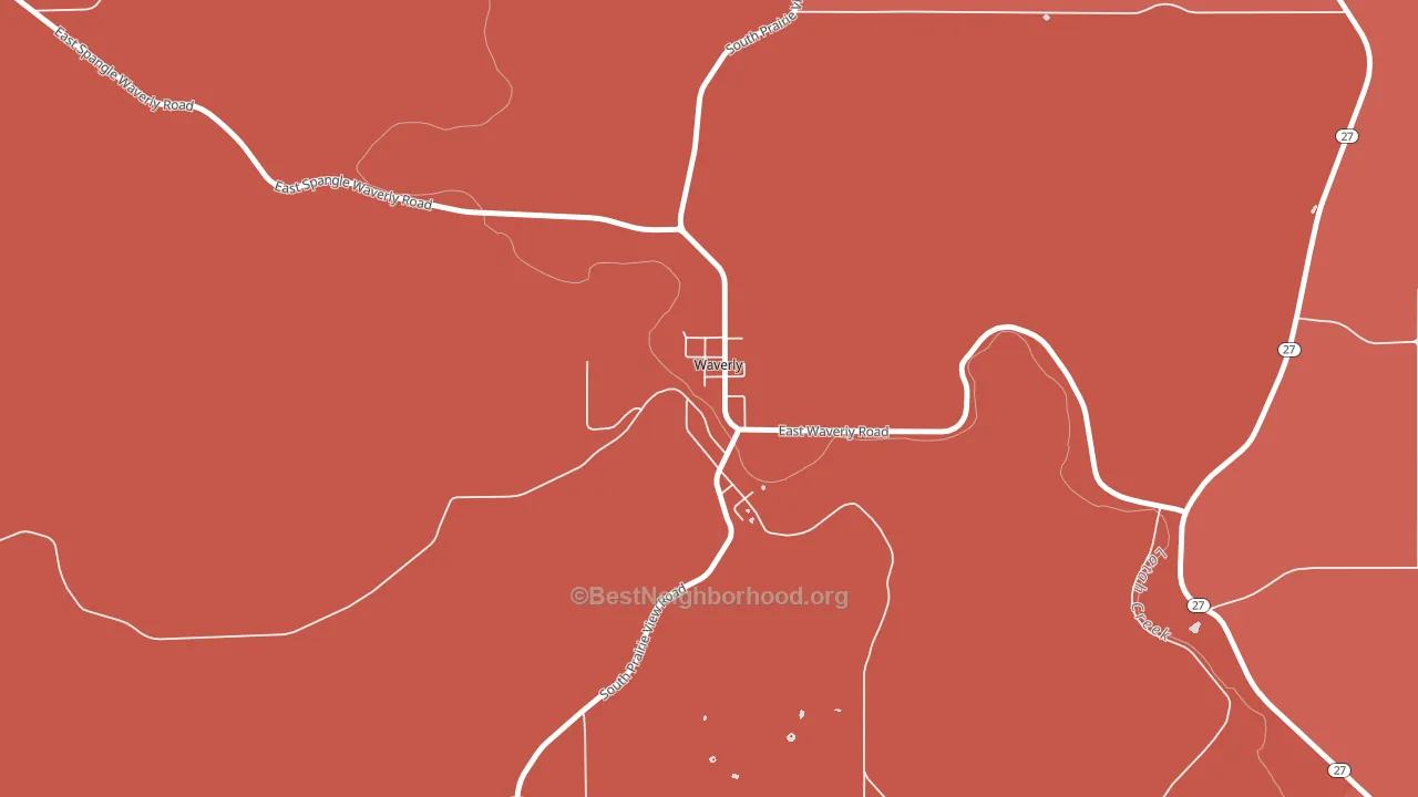 99039, WA block-group political-lean map