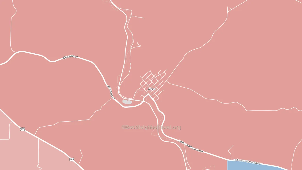 99102, WA block-group political-lean map