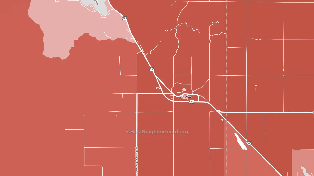 99110, WA block-group political-lean map