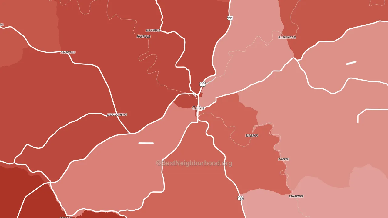 99111, WA block-group political-lean map