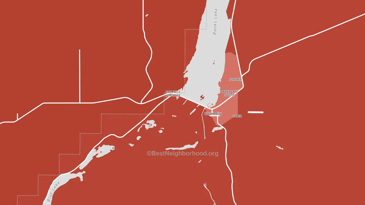 99115, WA block-group political-lean map
