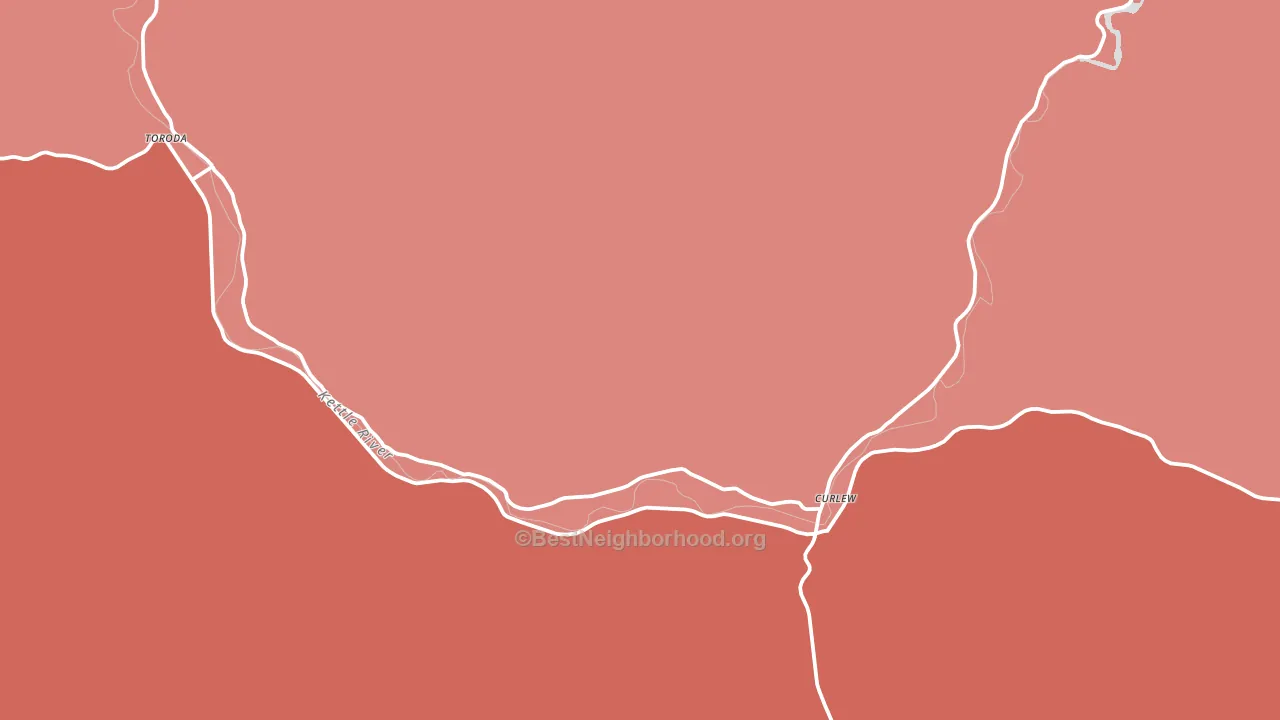 99118, WA block-group political-lean map