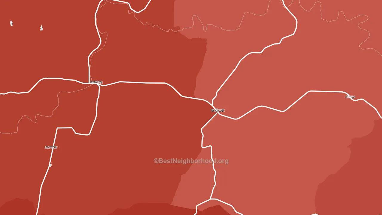 99125, WA block-group political-lean map