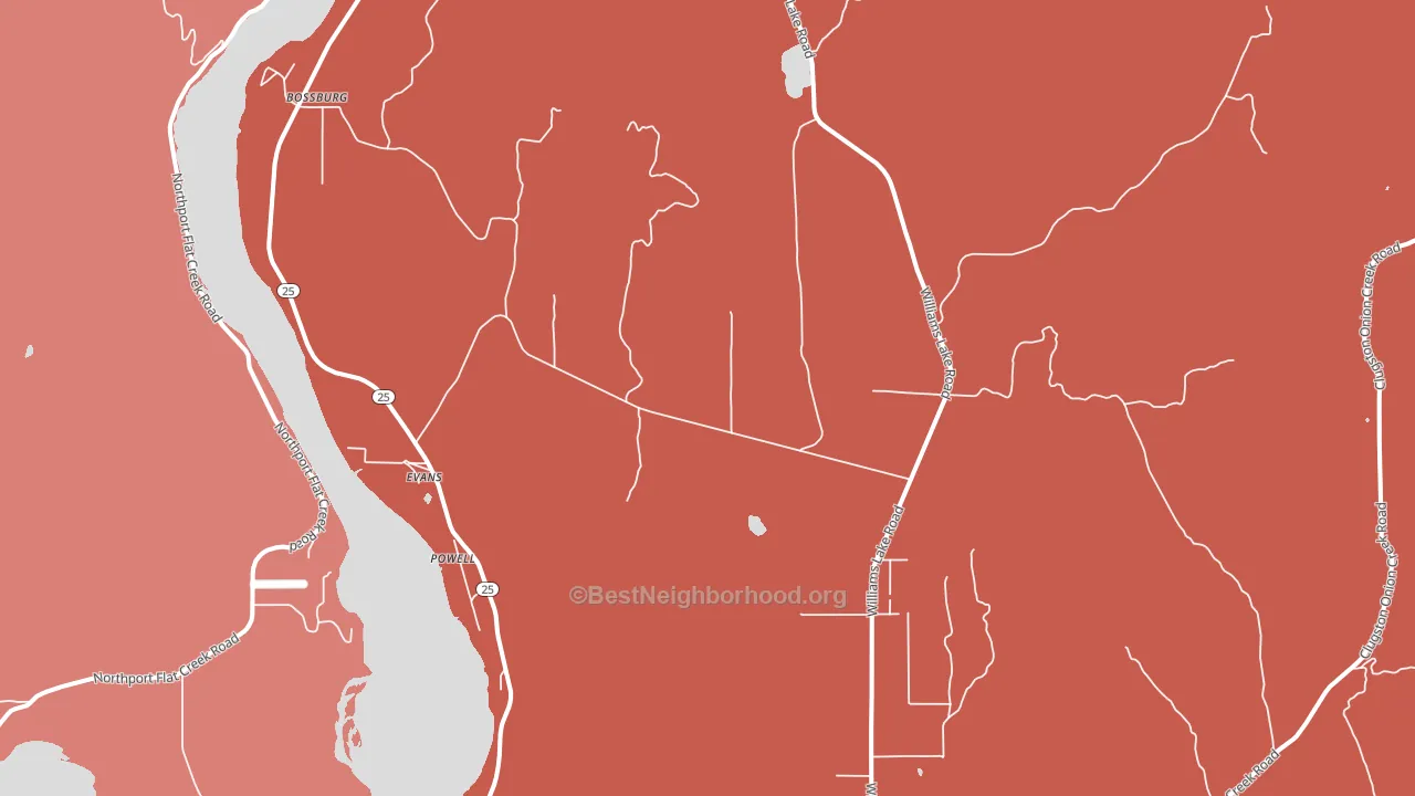 99126, WA block-group political-lean map