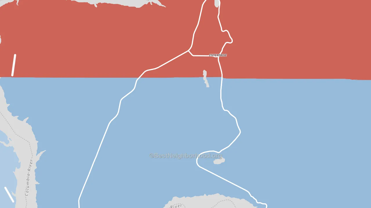 99129, WA block-group political-lean map