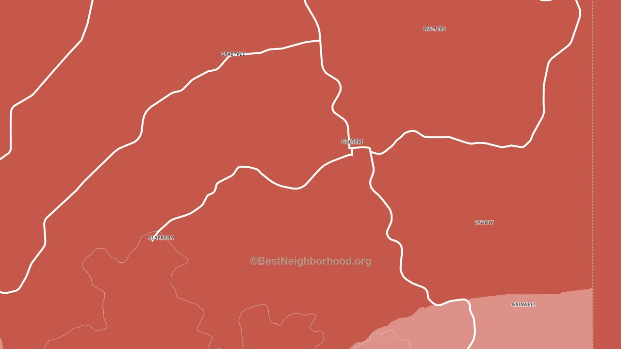 99130, WA block-group political-lean map