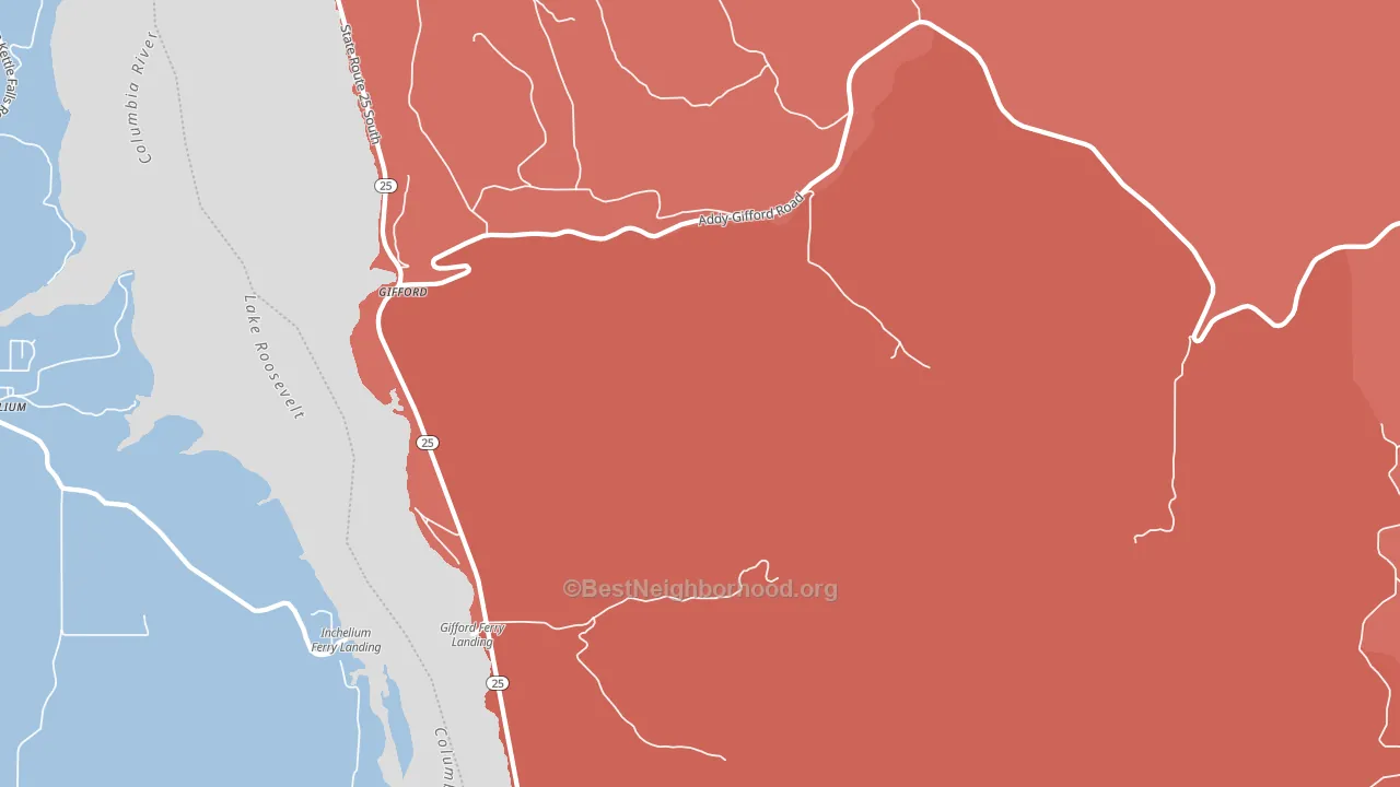 99131, WA block-group political-lean map