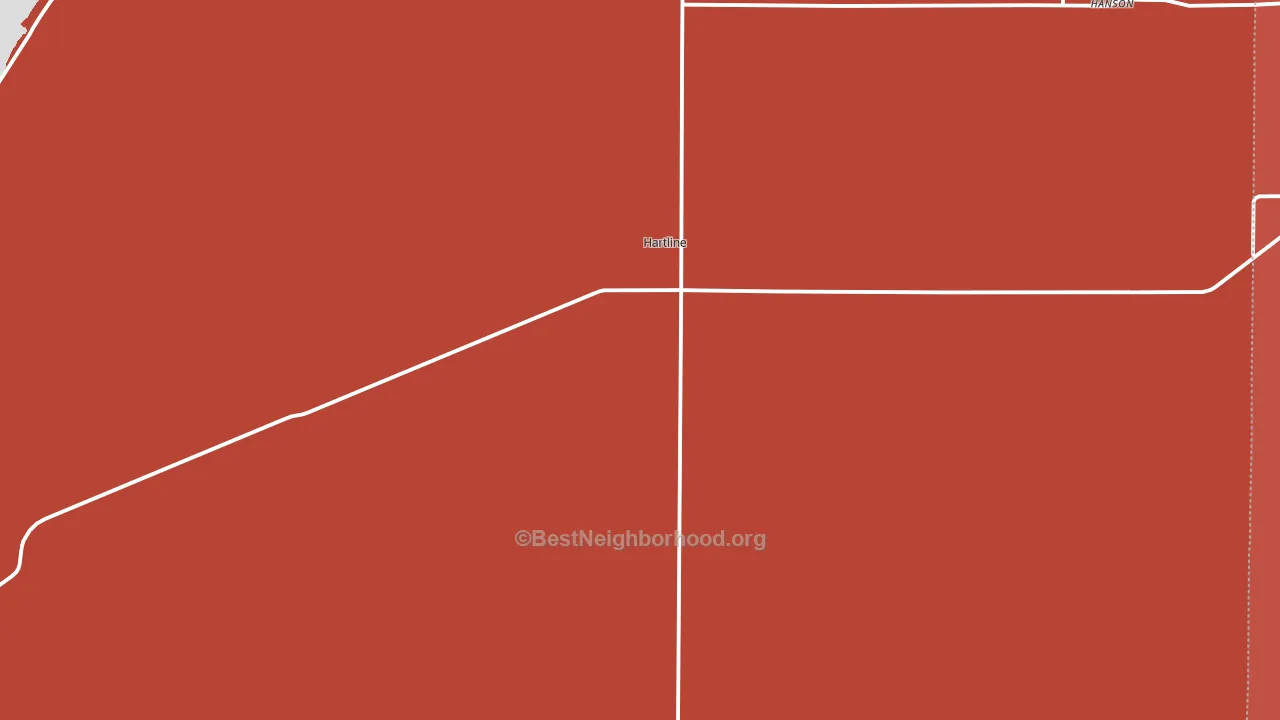 99135, WA block-group political-lean map