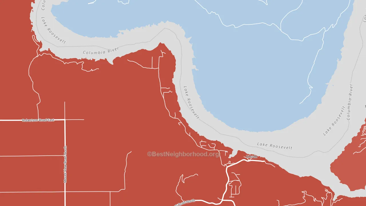 99147, WA block-group political-lean map