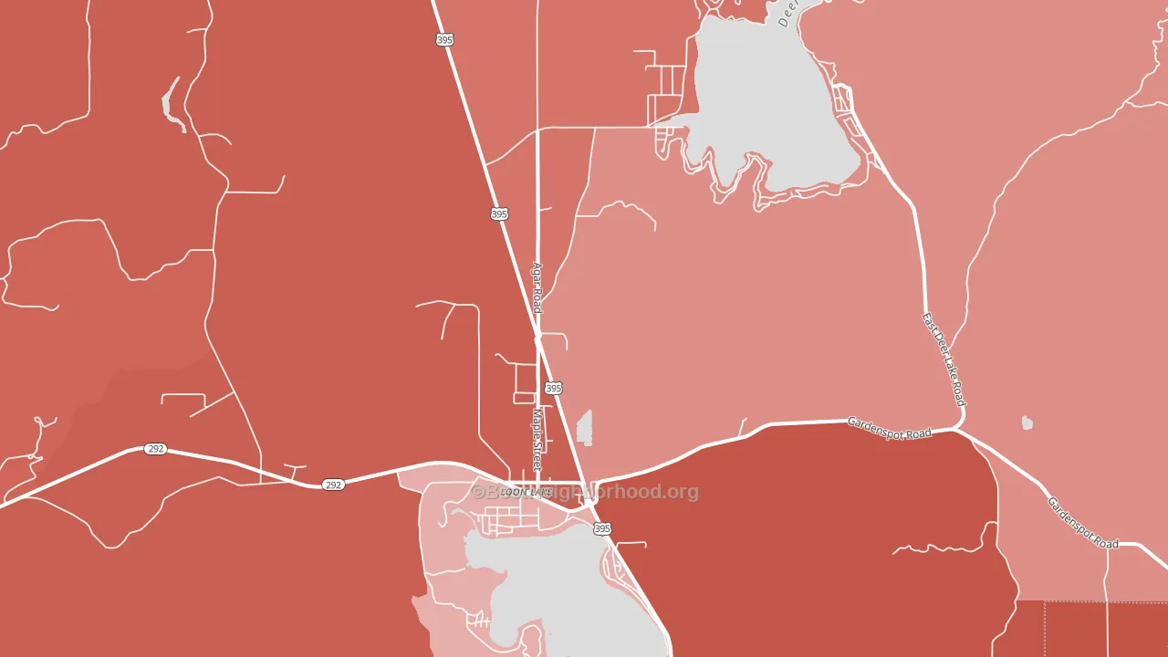 99148, WA block-group political-lean map