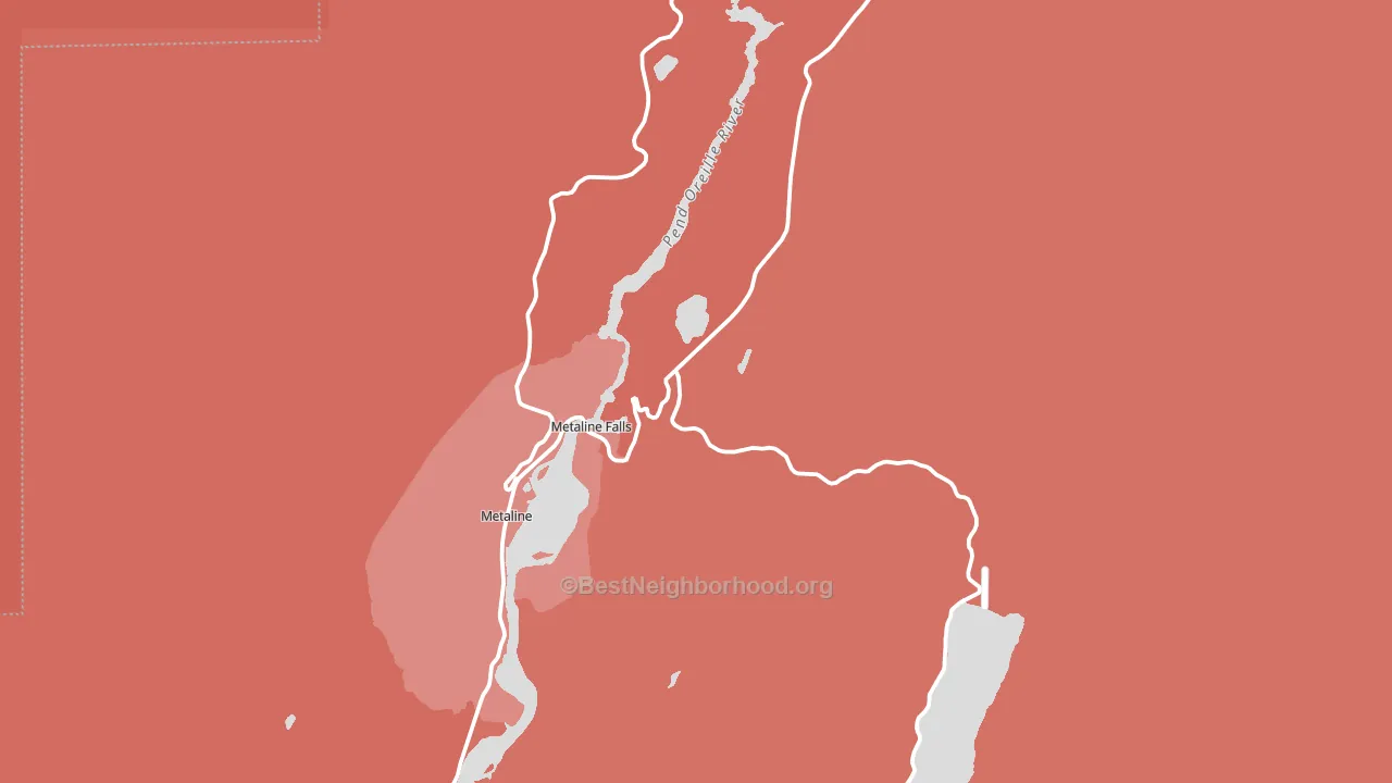 99153, WA block-group political-lean map