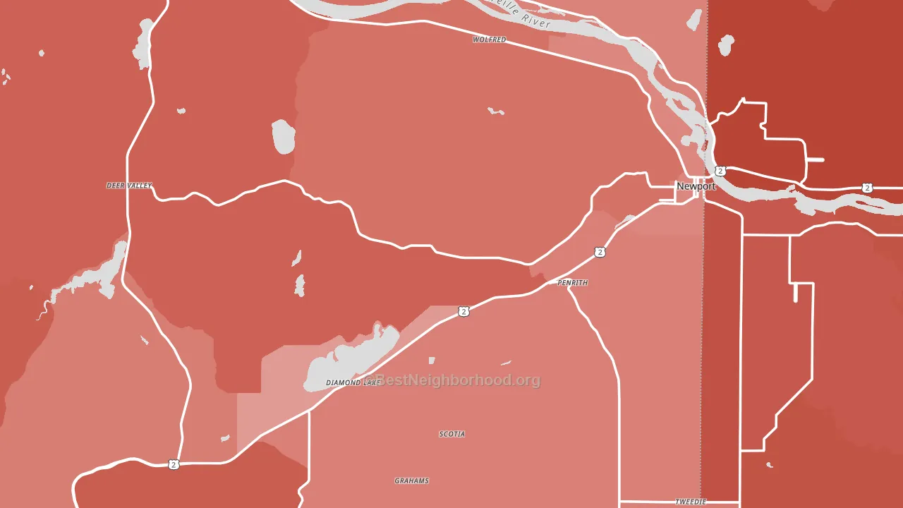 99156, WA block-group political-lean map