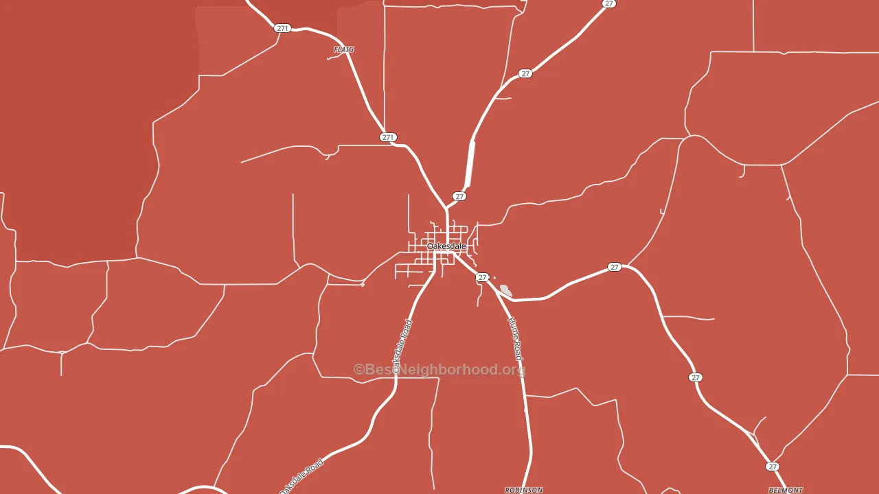 99158, WA block-group political-lean map