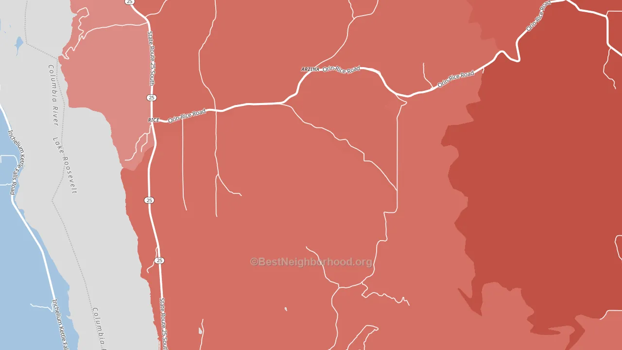 99167, WA block-group political-lean map