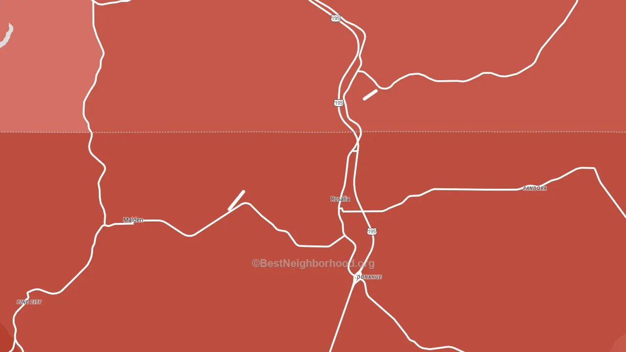 99170, WA block-group political-lean map